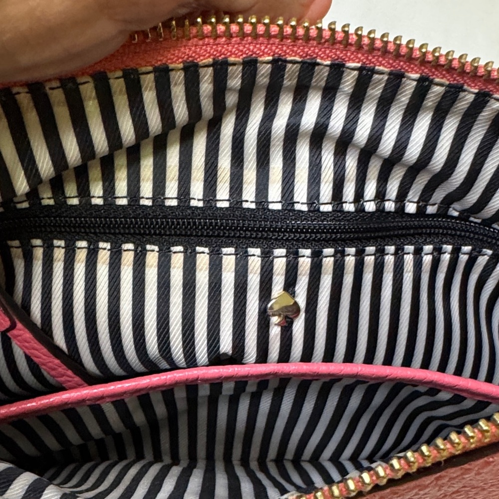 Kate Spade New‎ York Pink Pebbled Leather Crossbody Bag - Picture 10 of 12